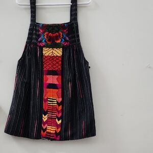 Handmade Colorful Striped Kids Casual Dress